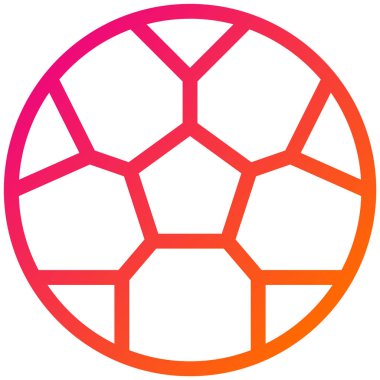 Futbol Vektörü Simgesi Tasarım İllüstrasyonu