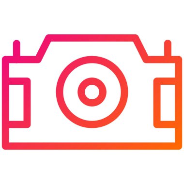 Kamera Vektörü Simgesi Tasarım İllüstrasyonu