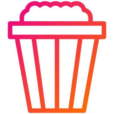 Atıştırmalık Vektör Simgesi Tasarım Çizimi