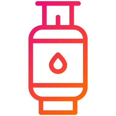 Kamp Gaz Vektörü Simgesi Tasarım İllüstrasyonu