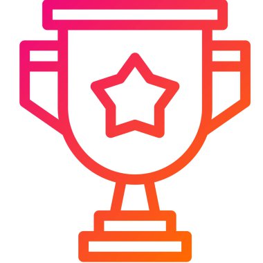 Ödül Vektörü Simgesi Tasarım İllüstrasyonu