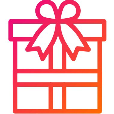 Hediye Kutusu Vektör Simgesi Tasarım İllüstrasyonu