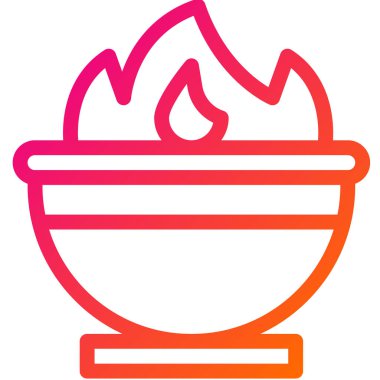 Kazan Vektörü Simgesi Tasarım İllüstrasyonu