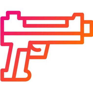 Tabanca Vektörü Simgesi Tasarım Çizimi