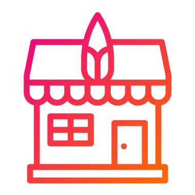 Mısır Dükkanı Vektör Simgesi Tasarım İllüstrasyonu