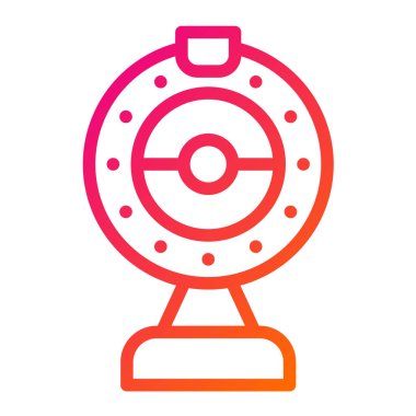 Web Kamerası Vektör Simgesi Tasarım İllüstrasyonu