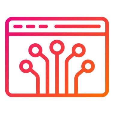 Düğüm Vektör Simgesi Tasarım İllüstrasyonu