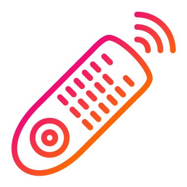 Uzaktan Denetim Vektör Simgesi Tasarım İllüstrasyonu