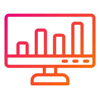 Analiz Vektörü Simgesi Tasarım İllüstrasyonu