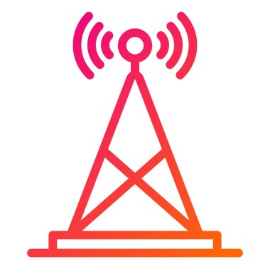 Anten Vektör Simgesi Tasarım İllüstrasyonu