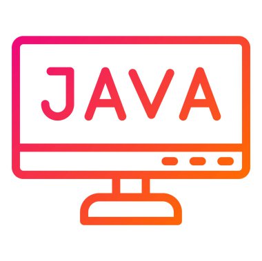 Java Vektör Simgesi Tasarım İllüstrasyonu