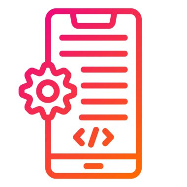 Uygulama Geliştirme Vektörü Simgesi Tasarım İllüstrasyonu