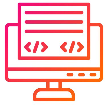 Ön uç Vektör Simgesi Tasarım İllüstrasyonu