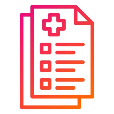 Belge Vektörü Simgesi Tasarım İllüstrasyonu