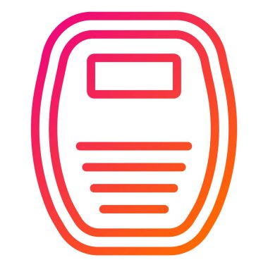 Ağırlık Makinesi Vektör Simgesi Tasarım İllüstrasyonu