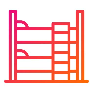 Berth Vektör Simgesi Tasarım İllüstrasyonu