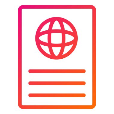 Vatandaşlık Vektör Simgesi Tasarım İllüstrasyonu