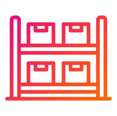 Tedarik Vektörü Simgesi Tasarım İllüstrasyonu