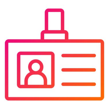 Tanımlama Vektörü Simgesi Tasarım İllüstrasyonu