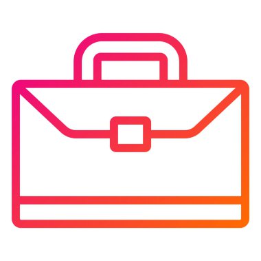 Evrak Çantası Vektör Simgesi Tasarımı İllüstrasyonu