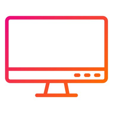 Bilgisayar Vektörü Simgesi Tasarım İllüstrasyonu