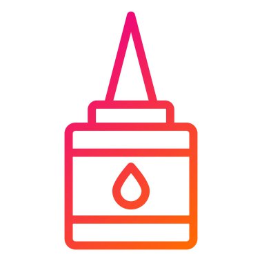 Sıvı Yapıştırıcı Vektör Simgesi Tasarım İllüstrasyonu