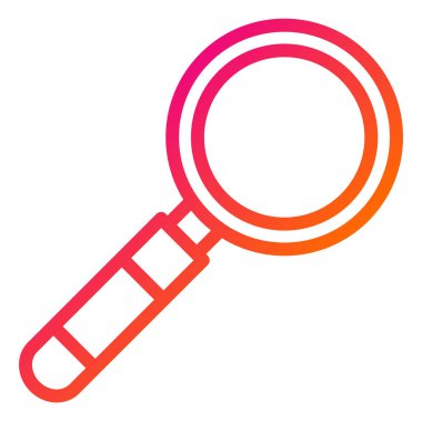 Büyütücü Cam Vektör Simgesi Tasarım İllüstrasyonu