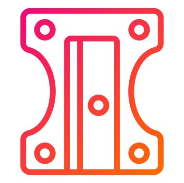 Kalem Kalemi Keskinleştirici Vektör Simgesi Tasarım İllüstrasyonu