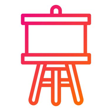 Easel Vektör Simgesi Tasarım İllüstrasyonu