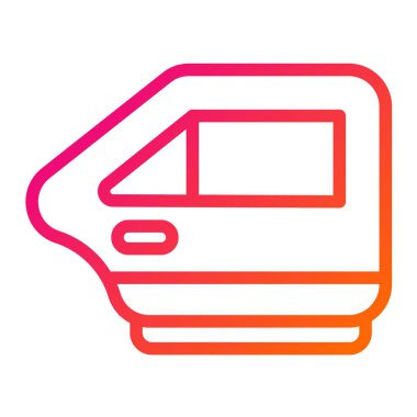 Araba kapısı Vektör Simgesi Tasarım İllüstrasyonu