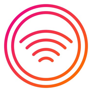 Wifi Vektör Simgesi Tasarım İllüstrasyonu