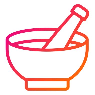 Havan Vektörü Simgesi Tasarım İllüstrasyonu