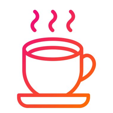 Çay Kadehi Vektör Simgesi Tasarımı