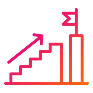 Kariyer Yolu Vektör Simgesi Tasarım İllüstrasyonu