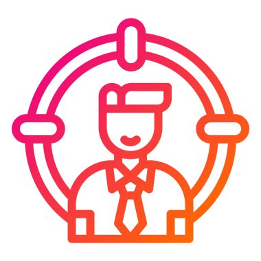 Baş Avlama Vektörü Simgesi Tasarım İllüstrasyonu