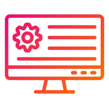 Uygulama Ayarlama Vektör Simgesi Tasarım İllüstrasyonu