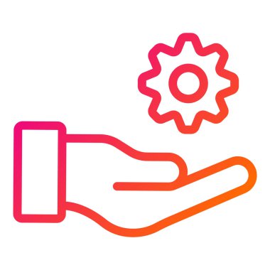 Yönetim Vektörü Simgesi Tasarım İllüstrasyonu