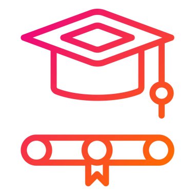 Eğitim Vektörü Simgesi Tasarım İllüstrasyonu