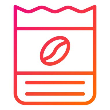 Kahve çekirdeği Vektör Simgesi Tasarım Çizimi