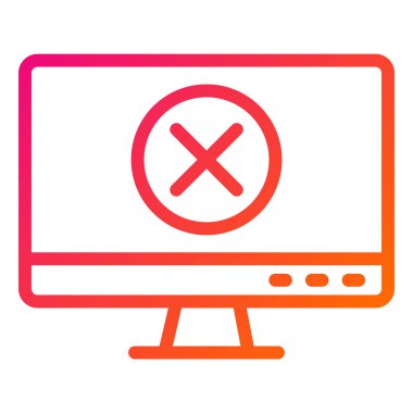 Yasaklama Vektörü Simgesi Tasarım İllüstrasyonu