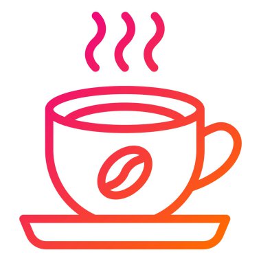 Espresso Vektör Simgesi Tasarım İllüstrasyonu