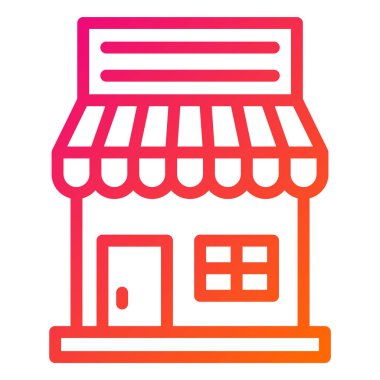 Cafe Vektör Simgesi Tasarım İllüstrasyonu