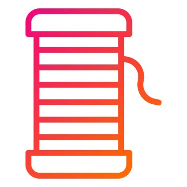 İplik Vektörü Simgesi Tasarım İllüstrasyonu