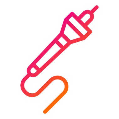 Pyrography Vektör Simgesi Tasarım İllüstrasyonu