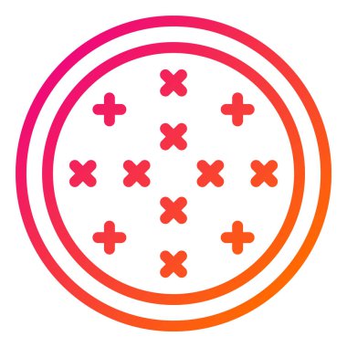 Çapraz İlmek Vektör Simgesi Tasarım İllüstrasyonu