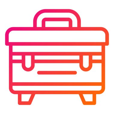 Araç Kutusu Vektör Simgesi Tasarım İllüstrasyonu