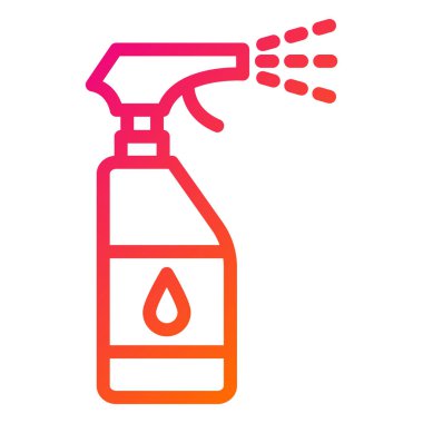 Sprey Şişe Vektörü Simgesi Tasarım Çizimi