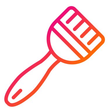 Boya fırçası Vektör Simgesi Tasarım Çizimi