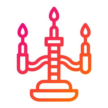 Mum Vektörü Simgesi Tasarım İllüstrasyonu