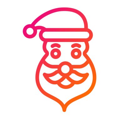 Noel Baba Vektör Simgesi Tasarım İllüstrasyonu